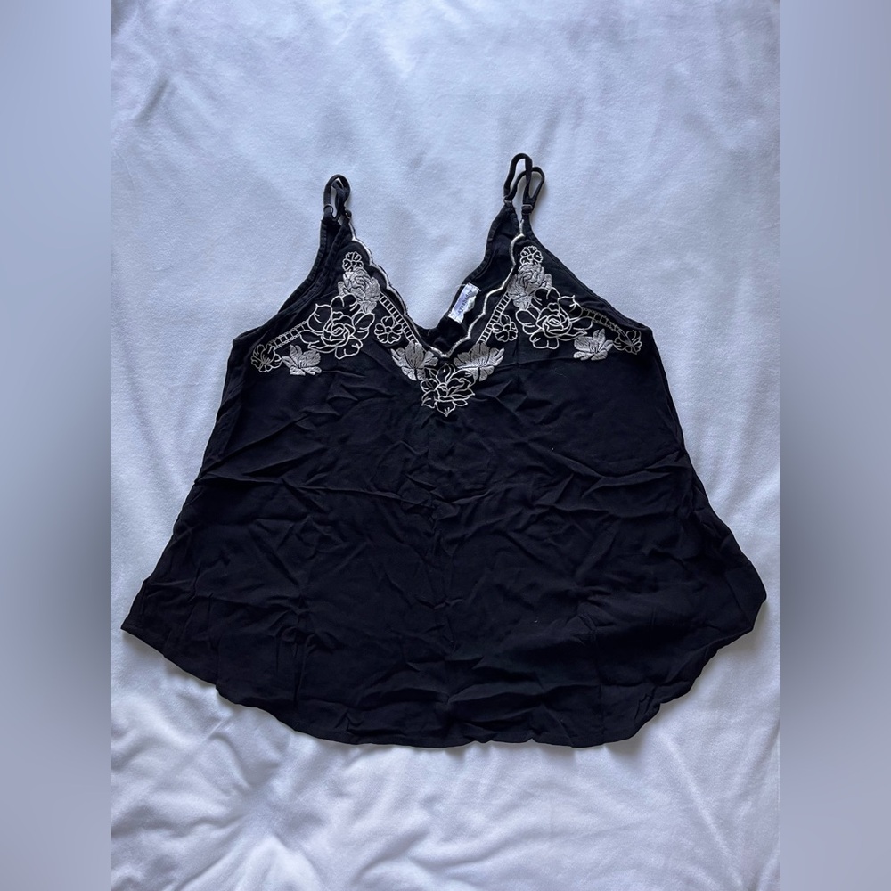 Eyeshadow Black Lace Trim Camisole